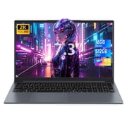 Rumttuk 17.3-inch Laptop,16GB DDR4 RAM,512GB SSD,Quad-Core N150 Beat N100 N5095up to 3.6 GHz,FHD IPS Display,6000mAh Life, Backlit KB,Numpad, Webcam,Wi-Fi, BT,PC Notebook for Home Office&Student