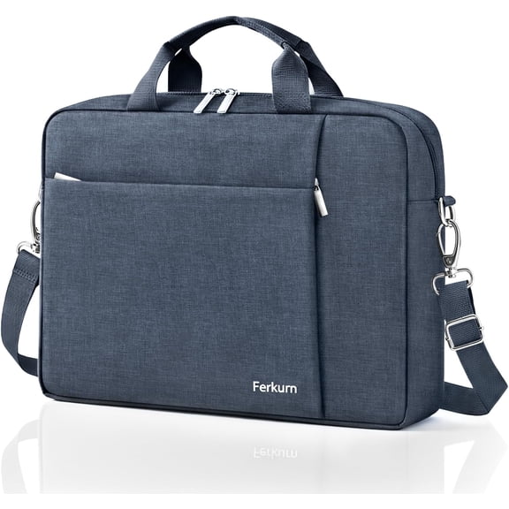17.3-inch laptop bag case unisex, compatible with ///, carrying briefcase messenger laptop bag 18 inches, gray