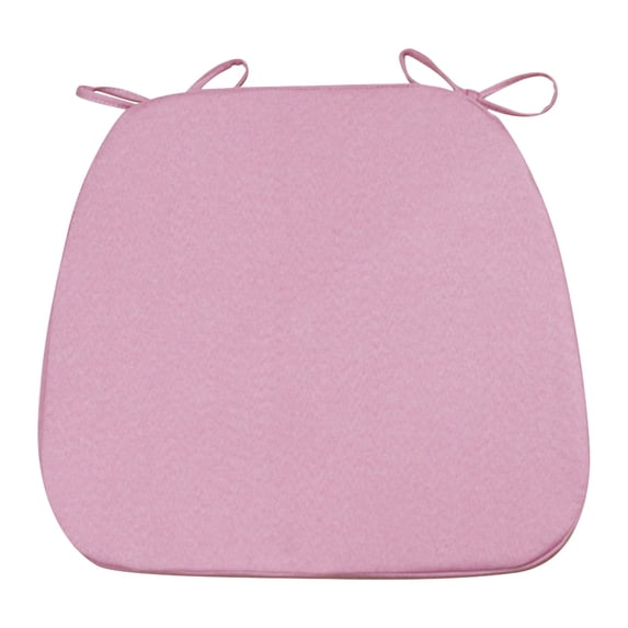 17.3''x16.1'' Thick Chair Cushions for Dining Chairs,1 Pack WaterProof Easy Clean Kitchen Chair Pads with Ties ,High Elastic Foam Soft Chair Cushions for Office Desk Living Room(pink)