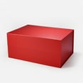 thumbnail image 1 of 17.32"×12.6"×7.87" Geoto A3 Deep Size Luxury Rigid Foldable Magnetic Closure White Black Magnet Gift Packaging Boxes(Red), 1 of 5