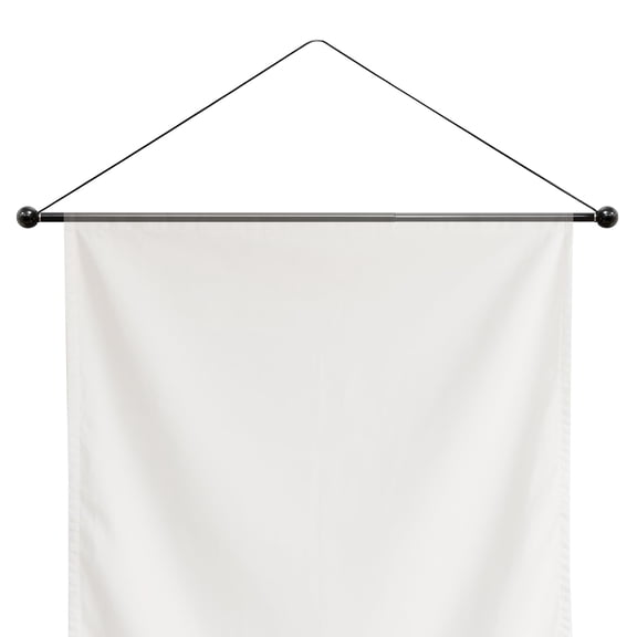 17-32 Inch Adjustable Wall Hanging Rod for Tapestry Poster Banner and Quilt, Non-Slip Stainless Steel Display Bar