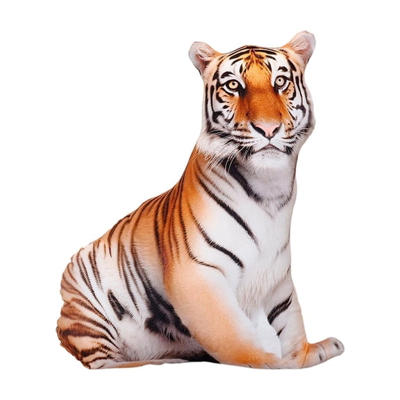 17.32 Inch Cute Tiger Plush Toys, Soft Wild Animal Plushie Toy Stuffed Animals, Birthday, 9th of July, Graduation, Mothers Day Gift for Boys Girls (White)