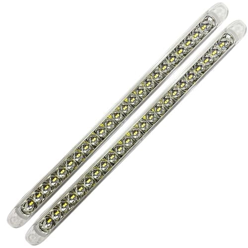 17" 46 LED Light Bar Running Side Marker Rear Tail Trailer Light 2x White