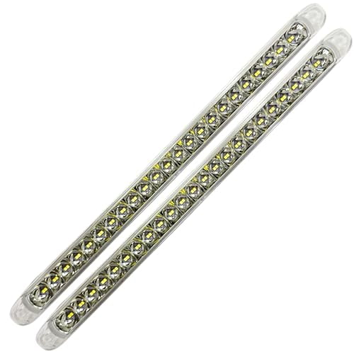 17" 46 LED Light Bar Running Side Marker Rear Tail Trailer Light 2x White