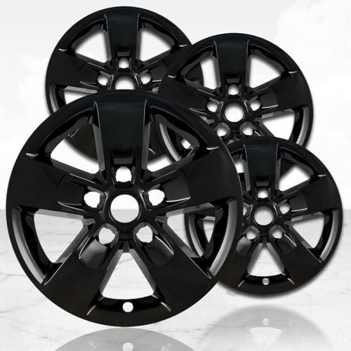 17" 4pc Gloss Black Wheel Skins (Set of 4) for Dodge RAM 1500 20132019