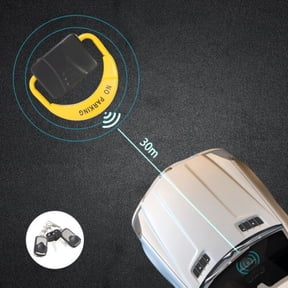 17.5*15.4in Black Yellow Auto Remote Control Parking Lock Parking Barrier Parking Latch Space Lock