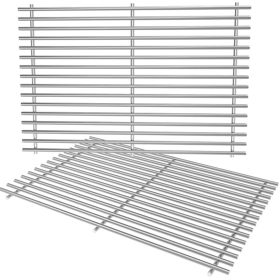 17.5" 7639 Grill Grate for Weber GS4 Spirit II/I 300 Series Spirit E/S 310 320 330, 7638 Grill Grid for Weber 900 Spirit 700 Genesis Silver & Platinum & Gold B/C Genesis 1000-3500, Stainless Steel