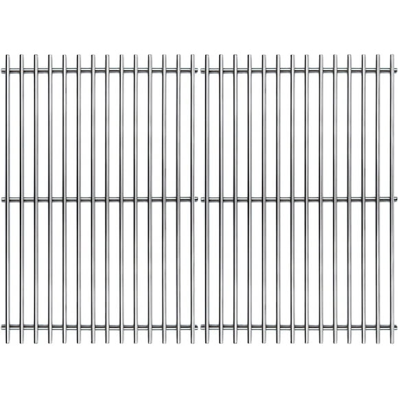 17.5" Gas Grill Grate for Weber Spirit 300 Series Grill, 7638 7639 Stainless Steel Cooking Grates Replacement for Weber Spirit 700, Silver/Gold/Platinum B & C, Genesis 1000-3500