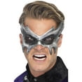 thumbnail image 1 of Smiffy's Men's Gray Phantom Masquerade Eye Mask, 1 of 2