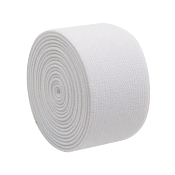 17.5 Yards Flat Elastic Band Rope for Sewing Clothing Bag Accessories Nylon Webbing Garment Trousers Costumes Craft DIY,Sewing Pants Waistband Straps Width 1.5 " White
