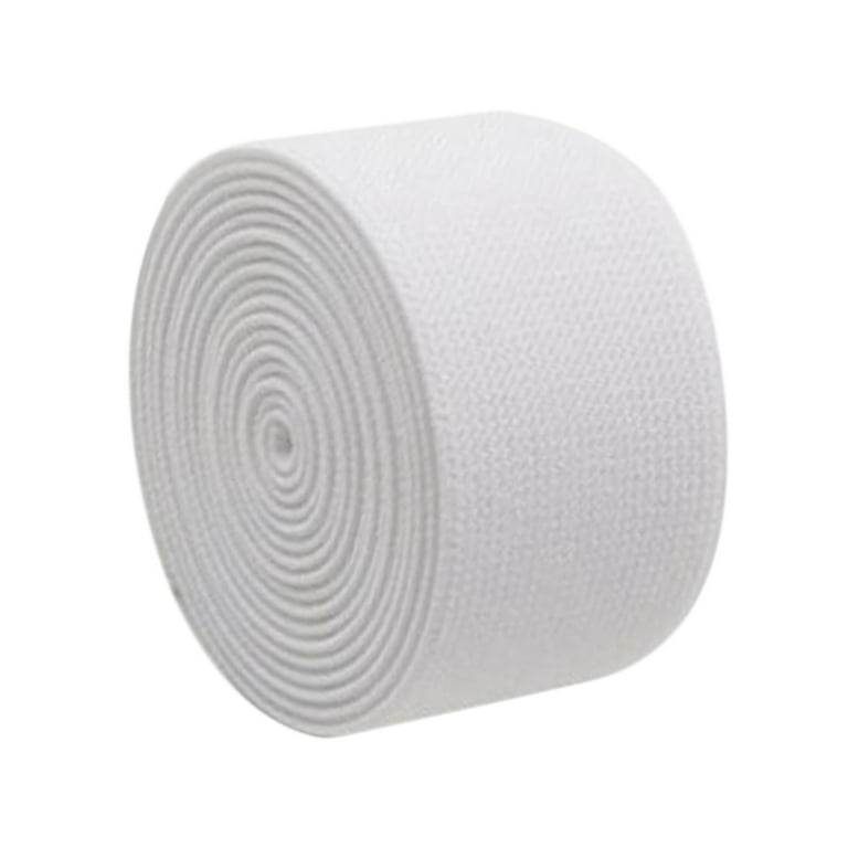 17.5 Yards Flat Elastic Band Rope for Sewing Clothing Bag Accessories Nylon  Webbing Garment Trousers Costumes Craft DIY,Sewing Pants Waistband Straps  Width 1.5  White 