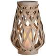thumbnail image 1 of 17.5 in. Hanging Woven Basket LED Lantern, 1 of 1