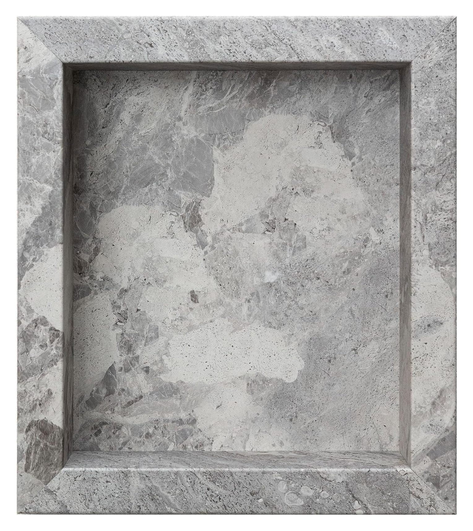 17.5 in. x 15.5 in. Vinyl Waterproof Shower Niche Insert in Silver Lake