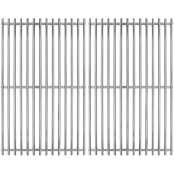 17.5 inch SUS304 Stainless Steel Grill Grates for Spirit E-210 E220 S210 S215, Spirit 200, GS4 Spirit II 200 Gas Models Front-Mounted Control, 7637 Parts for Spirit 2 Grill Grates