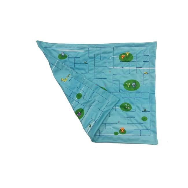 17.5 x 15.75 in. Double Sided Maze Mat - Frog on Water Lily