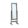 thumbnail image 1 of 17.5" x 21.25" x 60" CappuccinoWood Frame Mirror - Black, 1 of 4