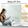 thumbnail image 1 of 17.5 x 78.7 Inches Non Adhesive Window Privacy Film, Frosted Glass Window Film, Static Cling UV Blocking Removable Window Clings, Opaque Window Stickers, Vinyl Window Coverings for Home Office, 1 of 8