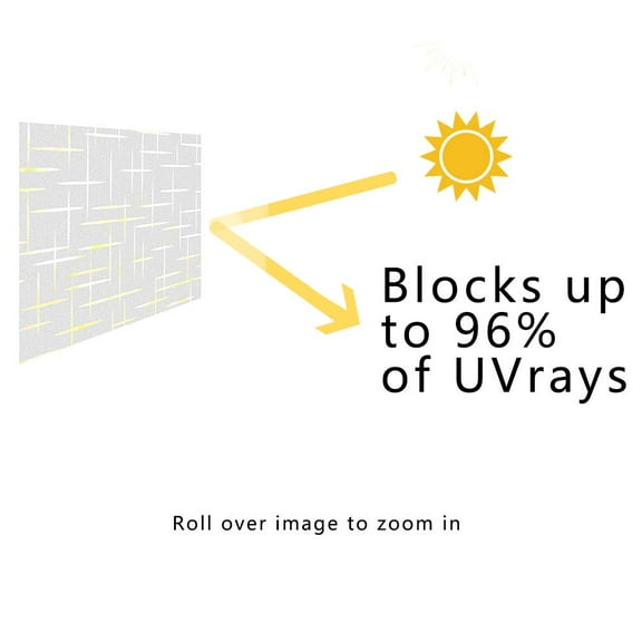 17.5 x 78.7 inches Window Privacy Film, Frosted Glass Film for Doors, Non-Adhesive Window Cling, Static Cling Frosting Decorative Window Sticker for Home Office UV Protection, Cross Pattern