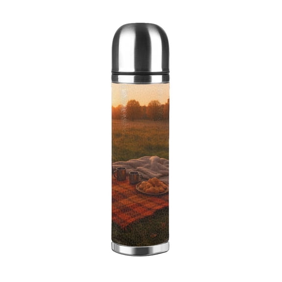 17.5oz Vacuum Pot Thermos Cup Corrosion-Resistant Stainless Steel Without Odor And Stain Taste For Outdoor Sports Camping Hiking Cycling Autumn Picnic
