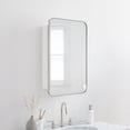 thumbnail image 1 of TEHOME Brushed Nickel Medicine Cabinet, 17.5x29 inches, Recessed/Surface Mount, 1 of 8