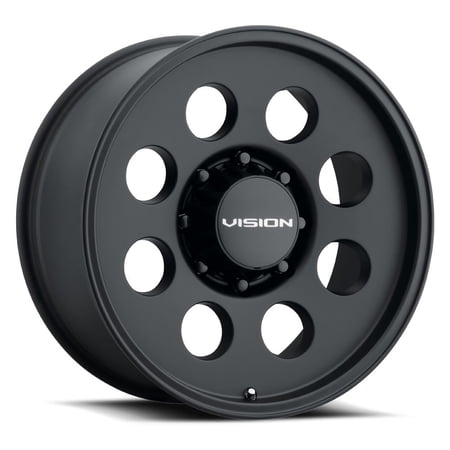 17.5x6.75 Vision 56VT Midway Trailer Satin Black Wheel 8x6.5 (-16mm)