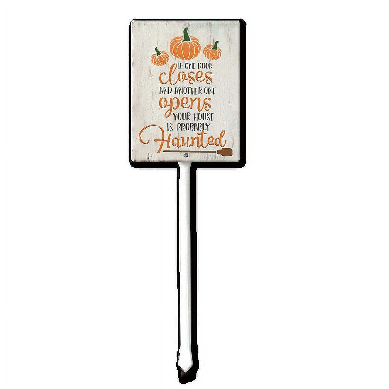 17.6" Aluminum Yard Stake Outdoor Fall Decor Rustic Garden Stake Autumn Yard Sign Your House Is