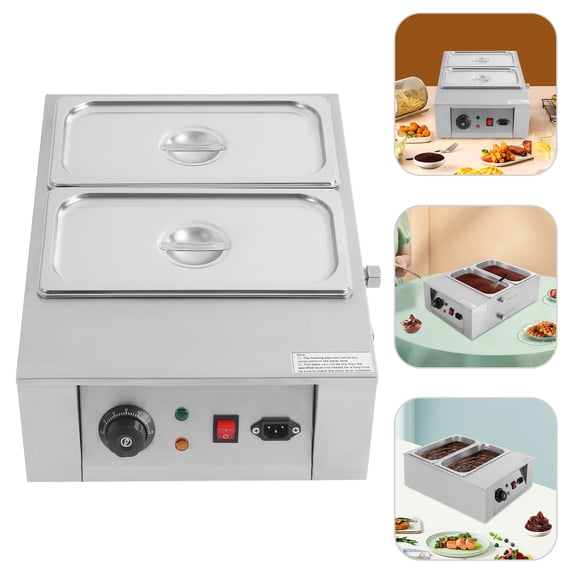 17.64lbs Stainless Steel Chocolate Melting Machine, 600W 110V Electric Chocolate Melter, Melting Pot