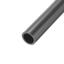 Uxcell Rigid Round Pipe Dark Grey High Impact for Water Pipe 0.69 x 0.87"