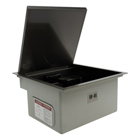 17.7*16.9*9inch Single Bowl Kitchen Bar Sink, 304 Stainless Steel Hidden / Drop-in Kitchen Sink & Folding 360 Rotating Faucet