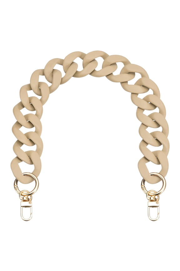 17.7" Acrylic Purse Chain Strap for Handle Shoulder Crossbody Handbag Bag Replacement, Brown