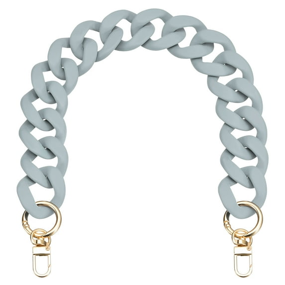 17.7" Acrylic Purse Chain Strap for Handle Shoulder Crossbody Handbag Bag Replacement, Grey