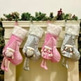 thumbnail image 1 of 17.7" Christmas Stockings Cute Gnome Christmas Stocking 3D Plush Xmas Stocking Christmas Tree Fireplace Decorations Hanging Ornaments for Xmas Holiday Party, 1 of 5