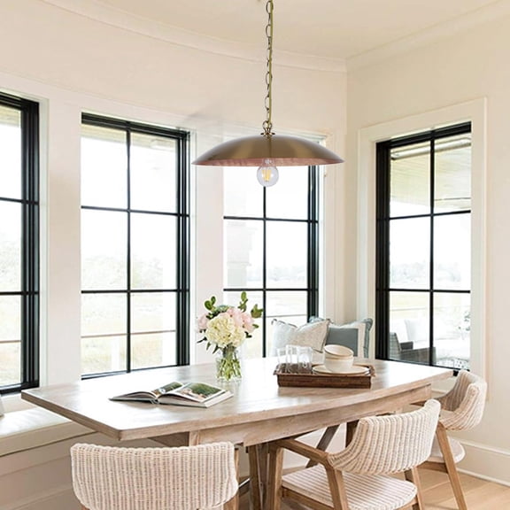 17.7-Inch Farmhouse Pendant Light Modern Kitchen Island Lighting