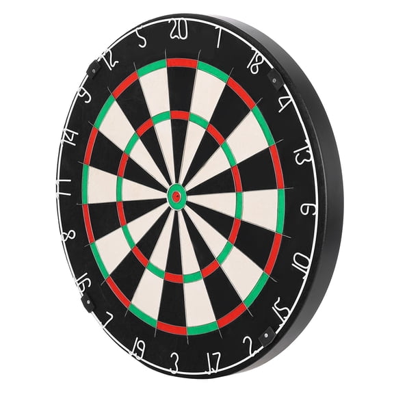 17.7" Sisal Dart Board, Self-Healing Staple-Free Bullseye & Blade Wire Professional Bristle Dartboard(Darts Not Included)