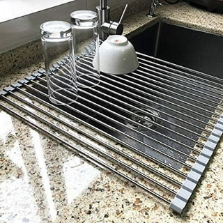 Dish Drying Mats for Kitchen Counter.Ultra Absorbent.Non-Slip.Heat  Resistant Mat Kitchen Gadgets.Stone Dish DrainerDrying Mats.，Rack Tableware  Mat.(12x8inch.White Marble) 