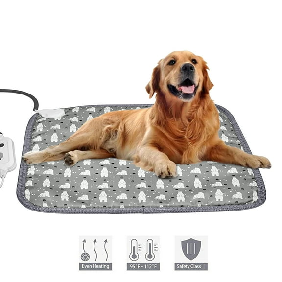 17.7 x 17.7in Pet Heating Pad, Adjustables Temperature Dog and Heating Pad, Indoor Pet Heating Pad With Wire, Dog and Heating Pad, Convenient for Keeping Warm in Winter