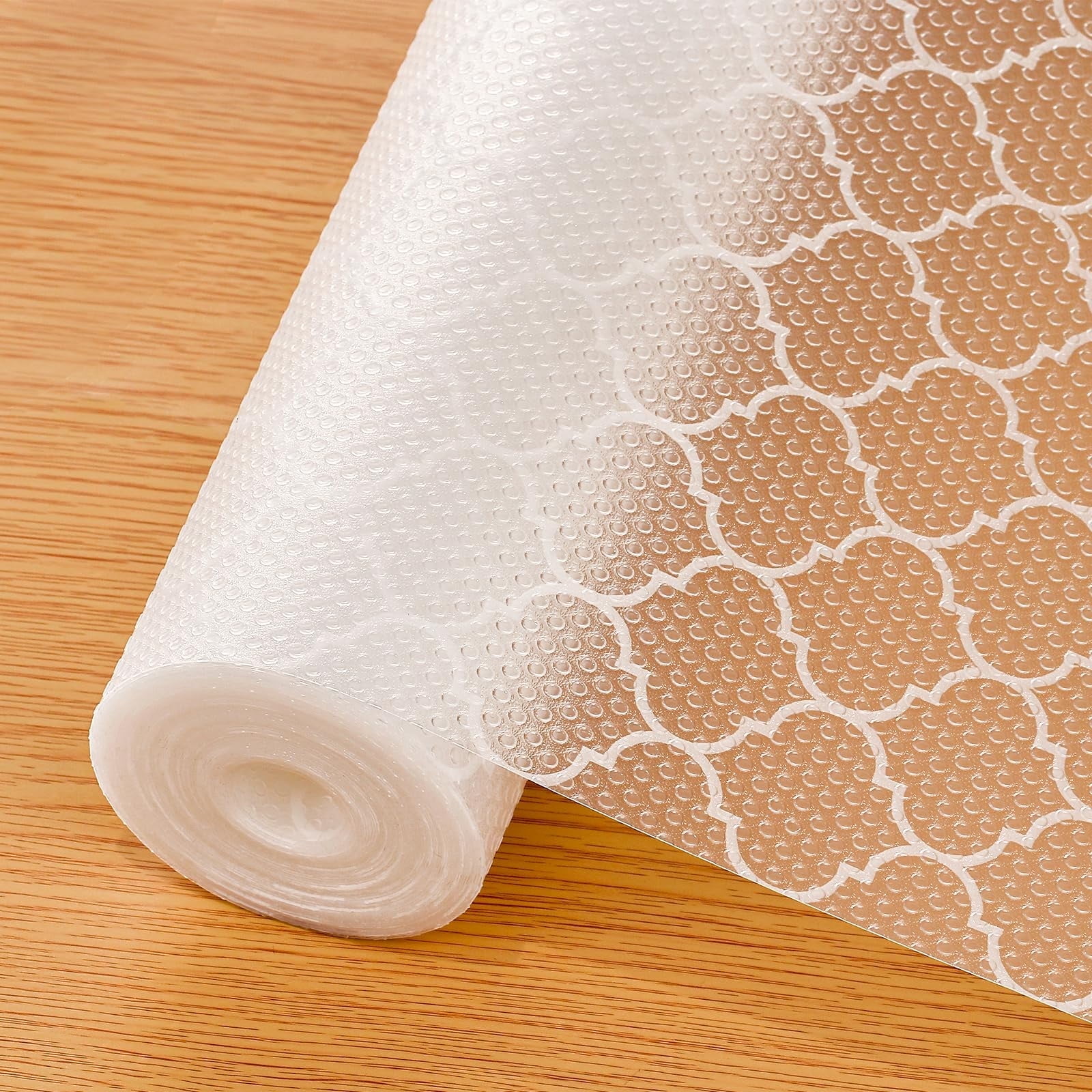 17.7 x 78.7 in Shelf Liner Non-Adhesive Shelf Liners for Kitchen Cabinets Waterproof Shelf Paper with Modern Pattern Durable EVA Cabinet Liners