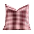 thumbnail image 1 of 17.7"x17.7" Outdoor Waterproof Pillow Covers - Check Decorative Cushion Cases for Patio, Pool, Garden Sofa, Set of 2, 1 of 6