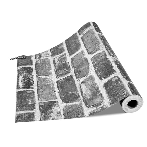 17.7"x393.7" Brick Peel and Stick Contact Paper Adhesive Vinyl for Home Decor Desk