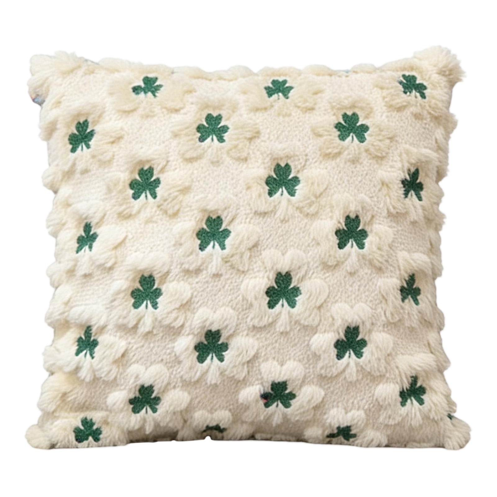 17.72*17.72 IN Green Embroidered Throw Pillow Cover, High-end Sofa ...