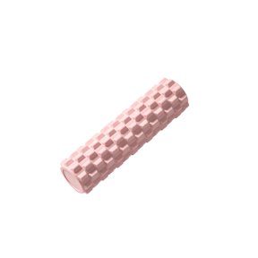17.72-Inch Textured EVA Foam Roller, Solid High-Density Exercise Massage Roller for Warm-Up, Mobility and Post-Workout Use, Pink