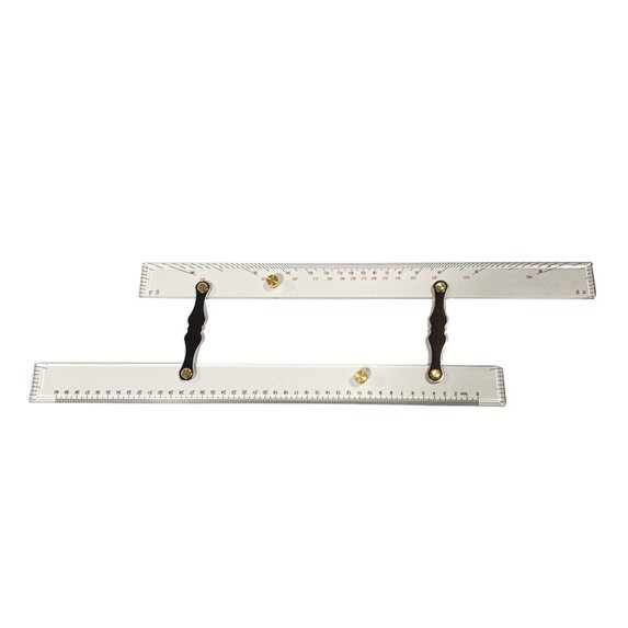 17.72Inch Marine Parallel Ruler Navigation Drafting Ruler With Clearly Scale For Architect Drawing