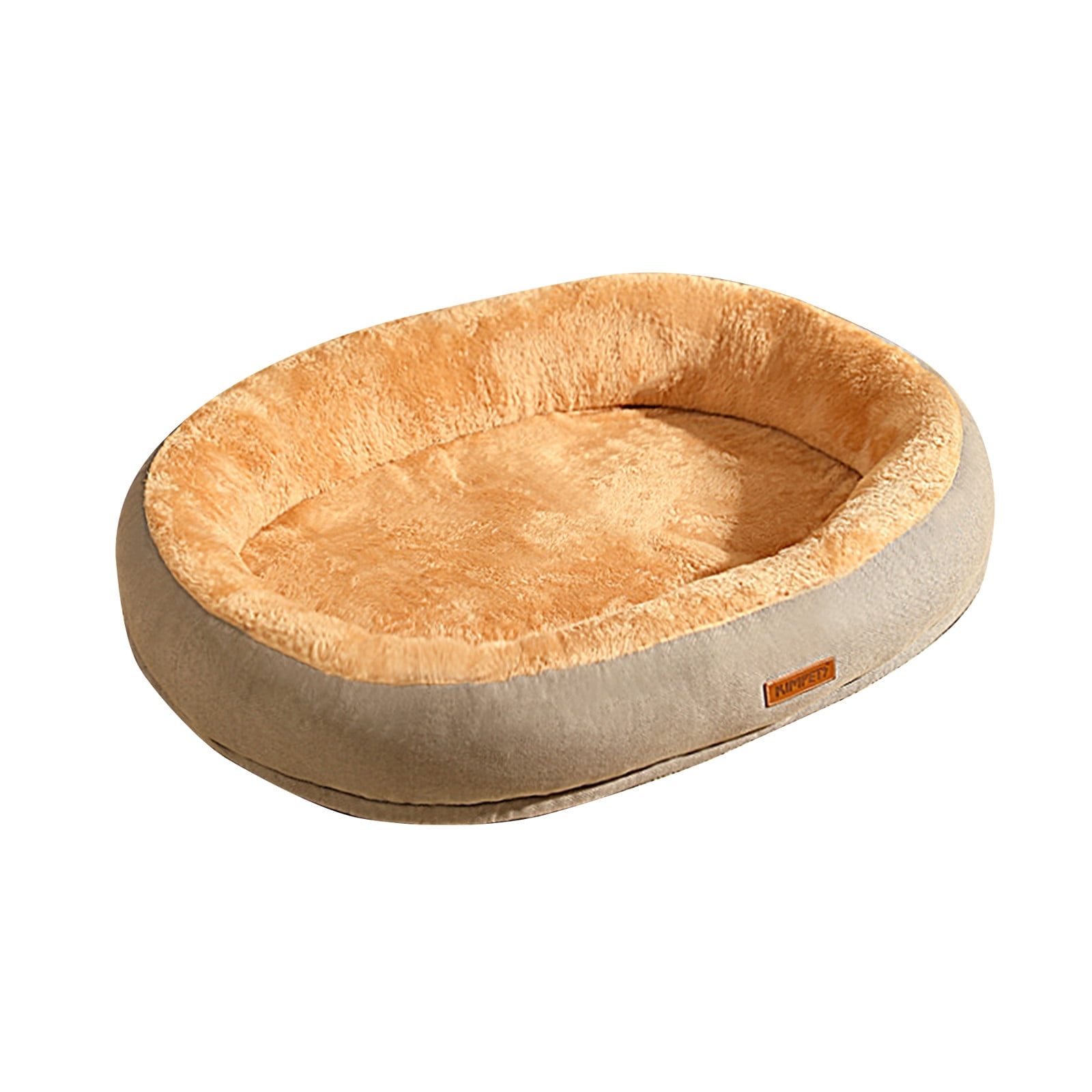 17.72x13.78in Dog Beds for Small Medium Dogs Cats. Durable Washable Pet Bed Elliptic Dog Sofa Bed Luxury Wide Side Fancy Design Soft Calming