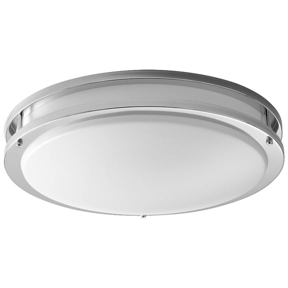 17.75 Inch 10.5W 1 Led Flush Mount-Polished Chrome Finish Oxygen Lighting 3-619-14