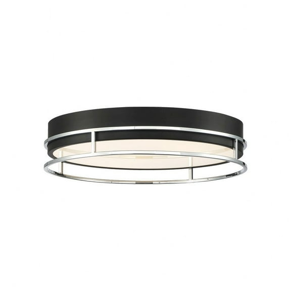 Eurofase Lighting - Grafice - 17.75 Inch 30W LED Large Flush Mount-Chrome Finish