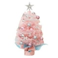 thumbnail image 1 of 17.7IN Mini Christmas Tree Small Holiday Decoration Set for Home Office Tabletop Festive Decor Assembly for Holiday Celebration, 1 of 5