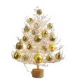 thumbnail image 1 of 17.7IN Mini Christmas Tree Tabletop Holiday Decoration for Home and Office Small Artificial Tree for Festive Scene Display Compact Christmas Ornament for Desks and Shelves, 1 of 6