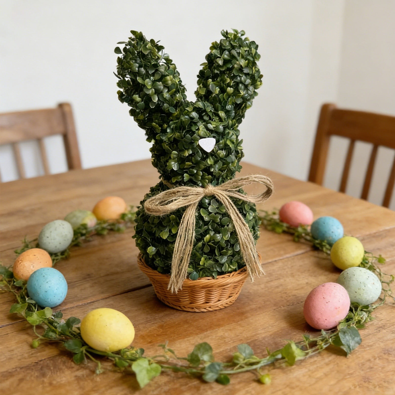 17.7Inch Realistic Green Rabbit Potted with Detachable Planter â Easter ...