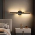 thumbnail image 1 of 17.7in Wall Lamps, Mood Led Corridor, Wall Lamps, Living Room Background Wall Lamps, Hotel Entrance Lamps, Decorative Wall Lamps, Aesthetics, Simples and Elegant, Convenient for Daily Use(Black), 1 of 6