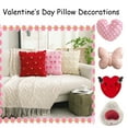 thumbnail image 1 of 17.7x17.7 in Christmas Pillow Covers, Valentines Day Throw Pillow Covers 17.71x17.71 Soft Faux Wool Heart Cushion for Romantic Holiday Decor for Sofa Couch Bed Home Living Room, Lazyguy, 1 of 5